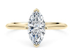 Hope Solitaire Yellow Gold 18k Marquise Engagement Ring
