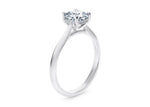 Hope Solitaire Platinum Cushion Engagement Ring