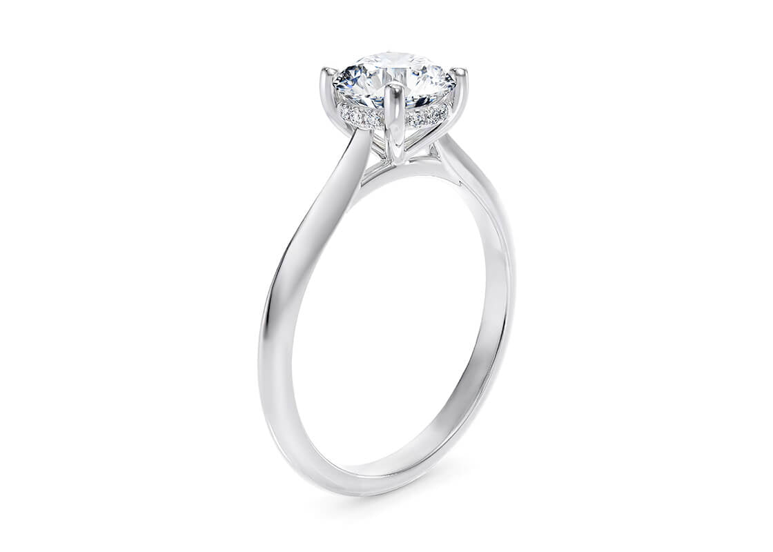 Hope Solitaire Platinum Round Engagement Ring