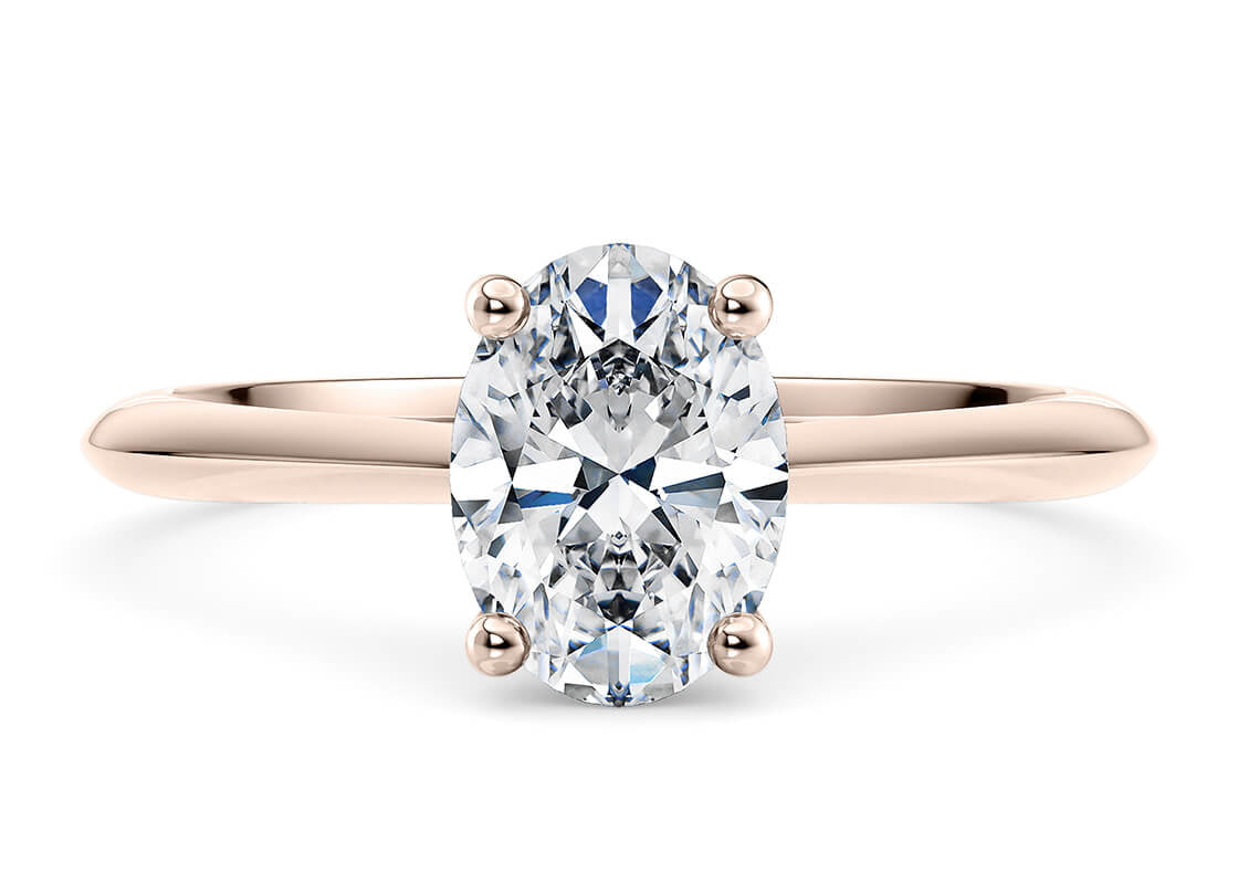 Hope Solitaire Rose Gold 18k Oval Engagement Ring