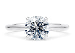 Iris Solitaire Platinum Round Engagement Ring