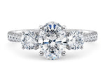 Lisbon Trilogy Platinum Oval Engagement Ring