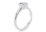 Luna Solitaire Platinum Round Engagement Ring
