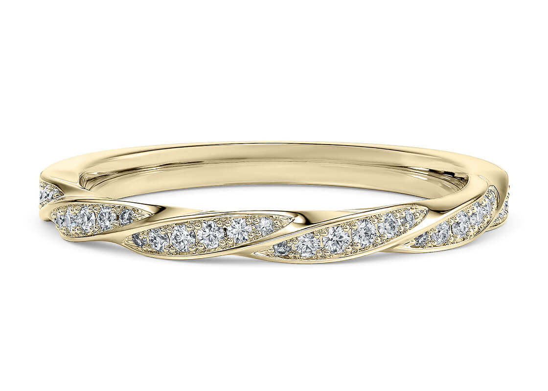 Marylebone Yellow Gold 18k Half Set Eternity Ring