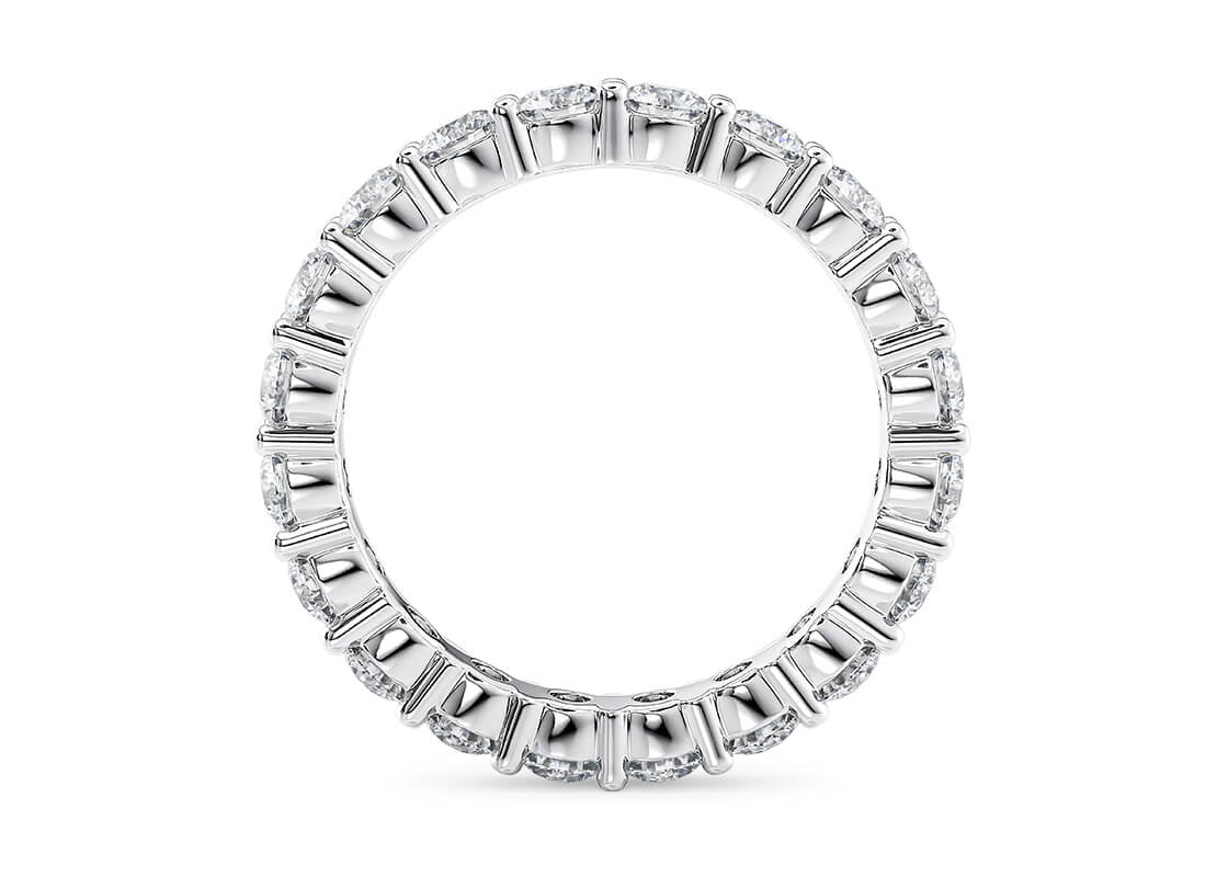 Mayfair Full Set White Gold 18k Lab Grown Eternity Ring