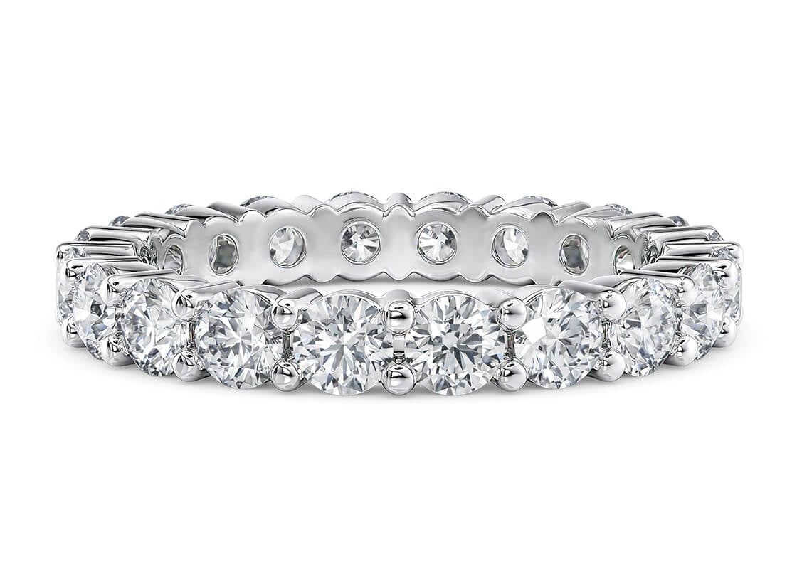 Mayfair Full Set White Gold 18k Lab Grown Eternity Ring