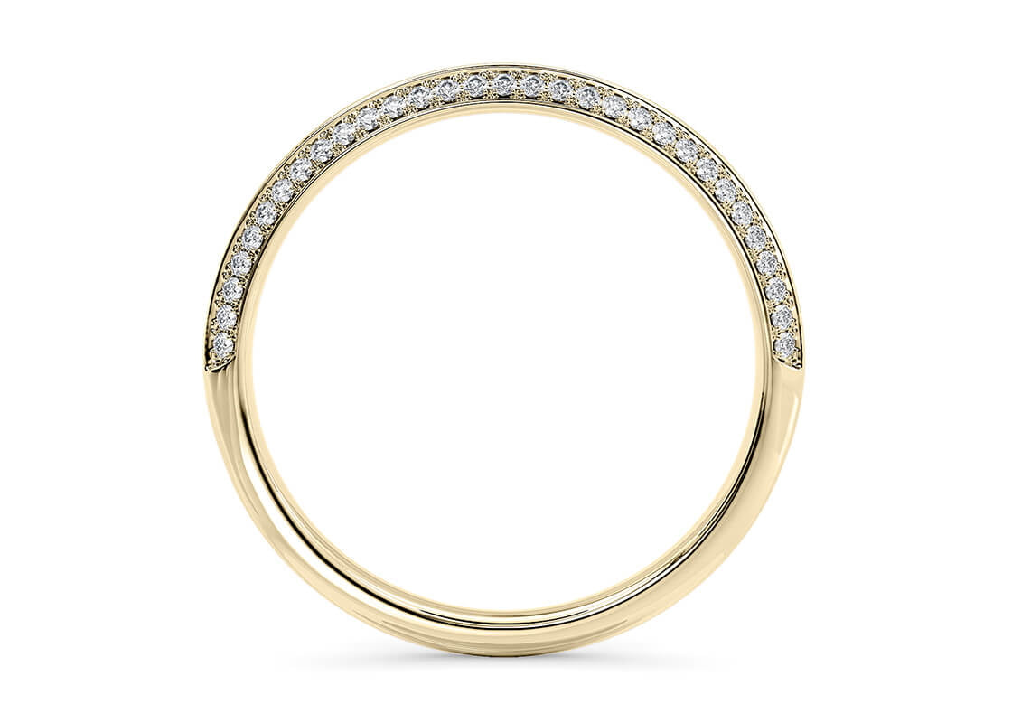 Olympia Yellow Gold 18k Half Set Eternity Ring