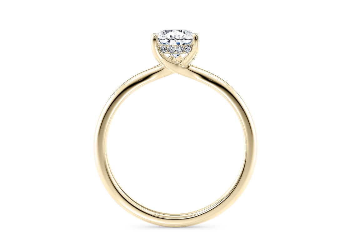 Paloma Solitaire Yellow Gold 18k Pear Engagement Ring