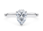 Paloma Solitaire Platinum Pear Engagement Ring