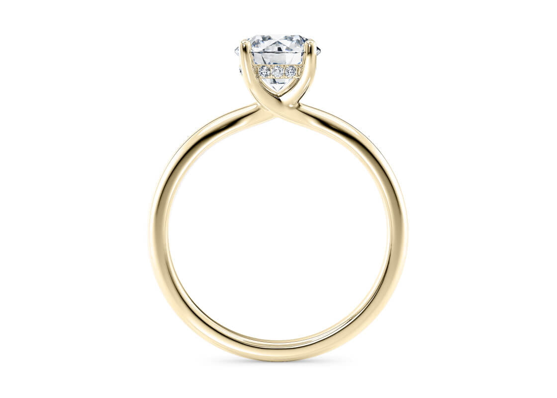 Paloma Solitaire Yellow Gold 18k Round Engagement Ring