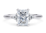 Paris Trilogy Platinum Radiant Engagement Ring