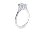 Paris Trilogy Platinum Radiant Engagement Ring
