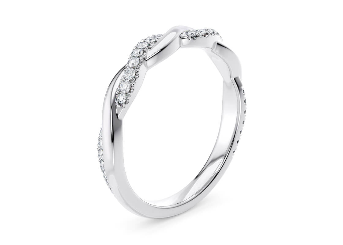 Pirouette White Gold 18k Eternity Ring
