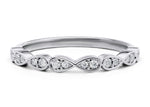 Primrose White Gold 18k Half Set Eternity Ring