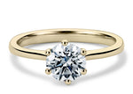 Principessa Solitaire Yellow Gold 18k Round Engagement Ring