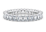 Regent Emerald Full Set White Gold 18k Lab Grown Eternity Ring