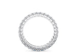 Regent Emerald Full Set White Gold 18k Lab Grown Eternity Ring