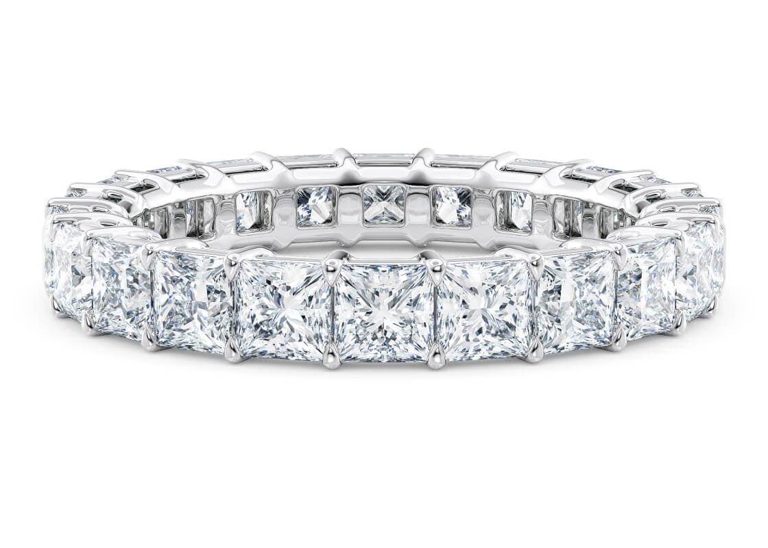 Regent Princess Full Set White Gold 18k Lab Grown Eternity Ring