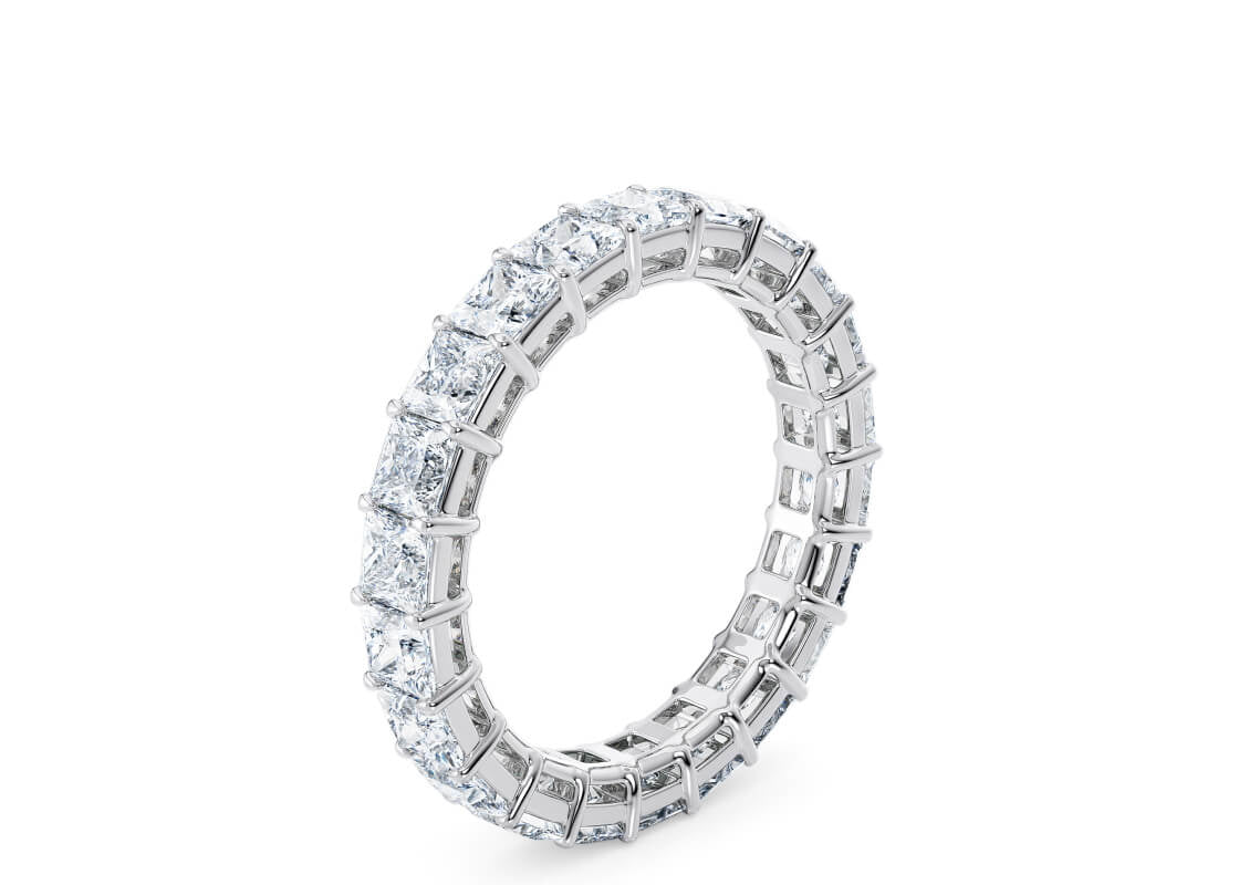 Regent Princess Full Set White Gold 18k Lab Grown Eternity Ring