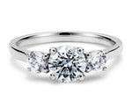 Roma Trilogy Platinum Round Engagement Ring