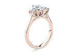 Roma Trilogy Rose Gold 18k Marquise Engagement Ring