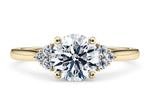 Rosa Vintage Yellow Gold 18k Round Engagement Ring