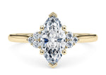 Rosa Vintage Yellow Gold 18k Marquise Engagement Ring