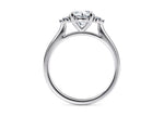 Rosa Vintage Platinum Round Engagement Ring