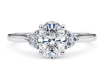 Rosa Vintage Platinum Oval Engagement Ring