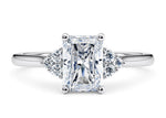 Rosa Vintage Platinum Radiant Engagement Ring