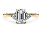 Rosa Vintage Yellow Gold 18k Emerald Engagement Ring