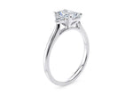 Rosa Vintage Platinum Radiant Engagement Ring