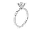 Starlight Solitaire Platinum Round Engagement Ring