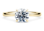 Starlight Solitaire Yellow Gold 18k Round Engagement Ring