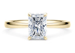 Starlight Solitaire Yellow Gold 18k Radiant Engagement Ring