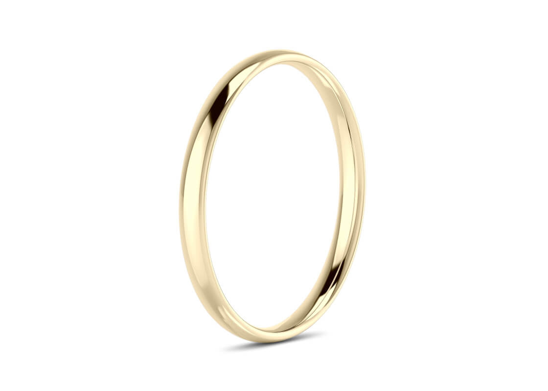 Traditional Court Yellow Gold 18k Wedding Band