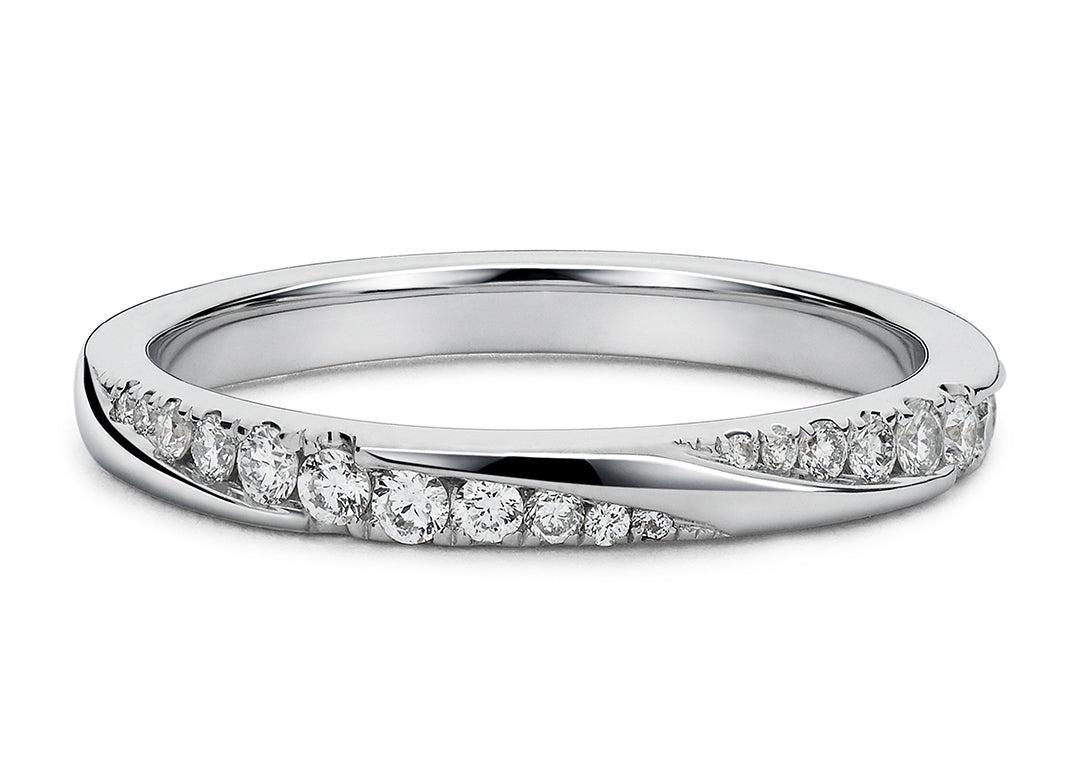 Valentine White Gold 18k Full Set Natural Eternity Ring