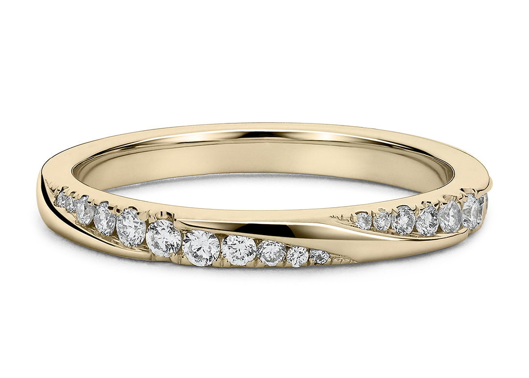 Valentine Yellow Gold 18k Full Set Natural Eternity Ring