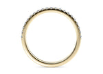 Vogue Lab Grown Yellow Gold 18k Half Set Eternity Ring